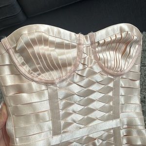 House of CB lattice bandage dress